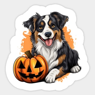 Halloween Australian Shepherd Dog #2 Sticker